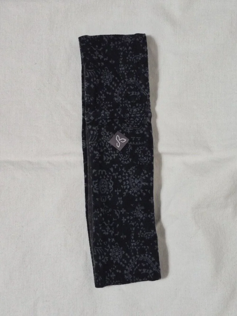 Prana One Size Black Hemp Organic Outdoor Hiking Camping Travel Headband